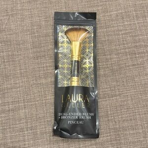 NEW Laura Geller Dual-Ended 2-in-1 Beauty Makeup Brush - Blush & Bronzer ends